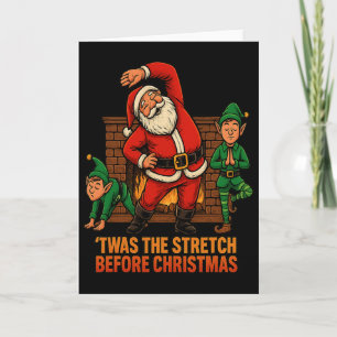 Twas The Stretch Before Christmas Yoga Santa And E Card