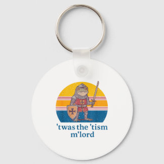 Twas The Tism M Lord Frog Knight - Autism Awarenes Key Ring