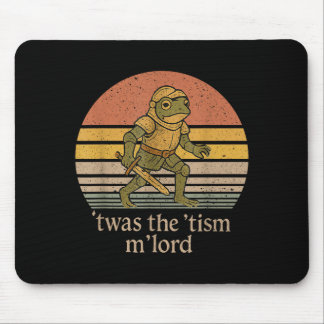 Twas The Tism M Lord Frog Knight - Autism Awarenes Mouse Pad