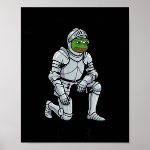 Twas The Tism M Lord Funny Frog Knight Poster