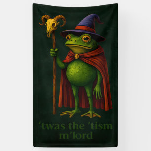 T'was The 'Tism M'Lord Frog Meme Autism Awareness Banner