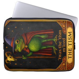 T'was The 'Tism M'Lord Frog Meme Autism Awareness Laptop Sleeve