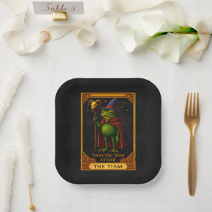 T'was The 'Tism M'Lord Frog Meme Autism Awareness Paper Plate