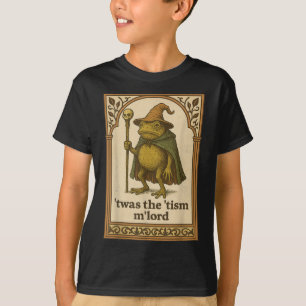 Twas The Tism Mlord Funny Wizard Frog Autism Shirt
