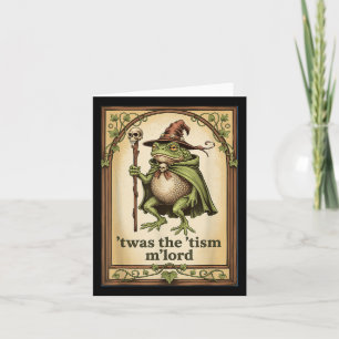Twas The Tism Mlord Wizard Frog Autism Card
