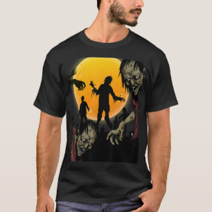 TWEAR TEE's Halloween Zombie Dead Walking Scary Co T-Shirt