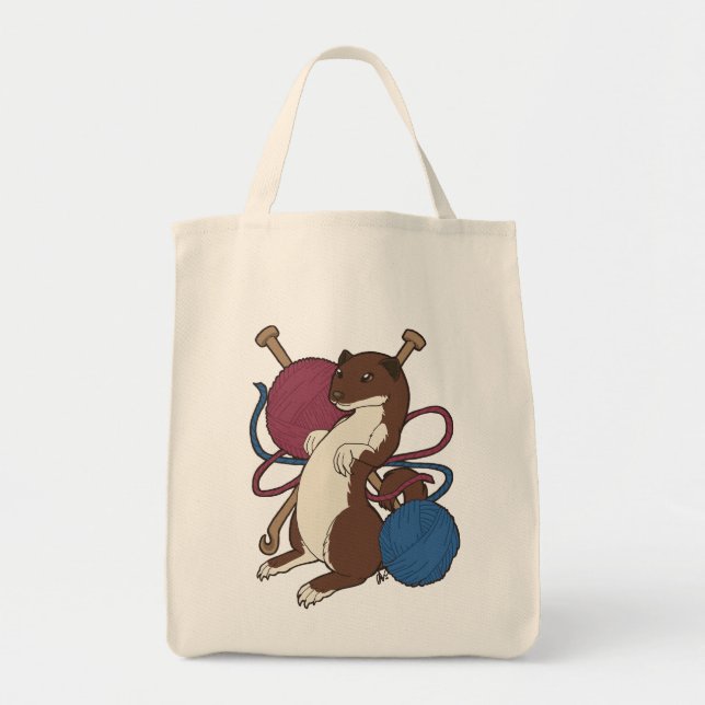 Tweasel Sack Tote Bag (Front)
