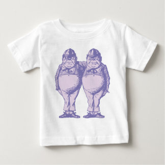 Tweedle Dee and Tweedle Dum Inked Lavender Baby T-Shirt