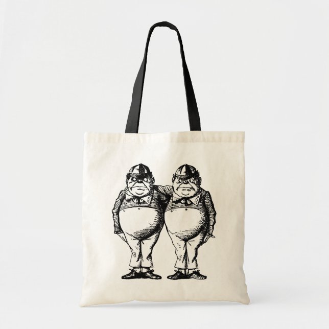 Tweedle Dee and Tweedle Dum Tote Bag (Front)