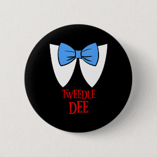 Tweedle Dee Costume Halloween Fairytale Character 6 Cm Round Badge