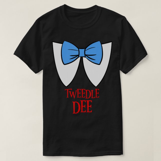 Tweedle Dee Costume Halloween Fairytale Character  T-Shirt (Design Front)