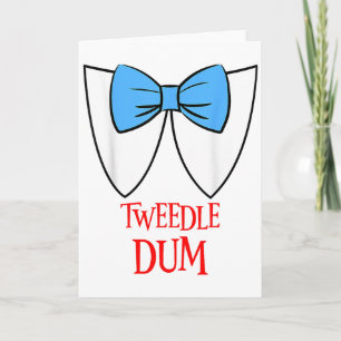 Tweedle Dee Costume Matching Halloween Fairytale C Card