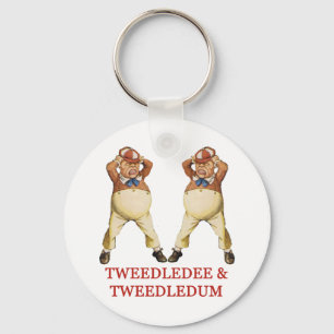 TWEEDLEDEE & TWEEDLEDUM IN WONDERLAND KEY RING