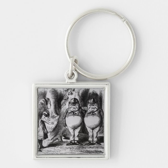 Tweedledum and Tweedledee Key Ring (Front)