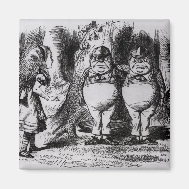Tweedledum and Tweedledee Magnet (Front)