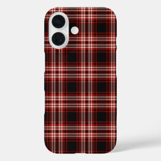 Tweedside Tartan Red and Black Plaid iPhone 16 Case