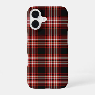 Tweedside Tartan Red and Black Plaid iPhone 16 Case