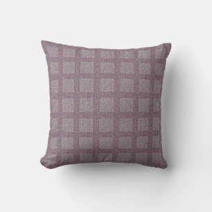 Tweedy Wool Grey and Maroon Cushion