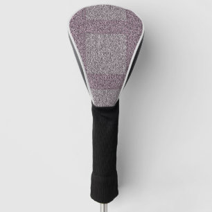 Tweedy Wool Grey and Maroon Golf Head Cover