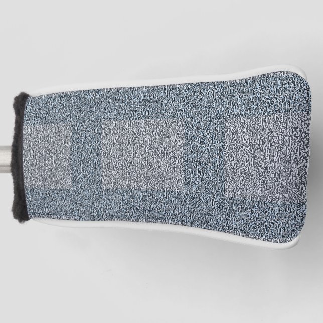 Tweedy Wool Grey and Sage Golf Head Cover (Front)