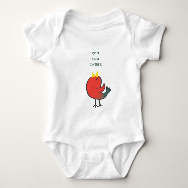 Tweet Bird Baby Bodysuit (Front)
