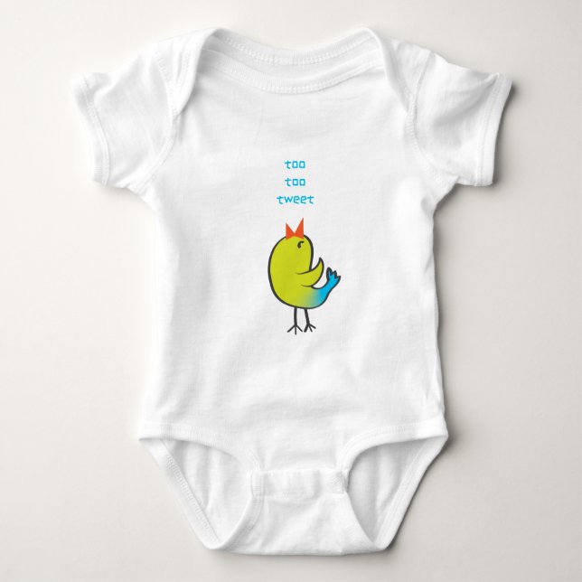 Tweet Bird Baby Bodysuit (Front)