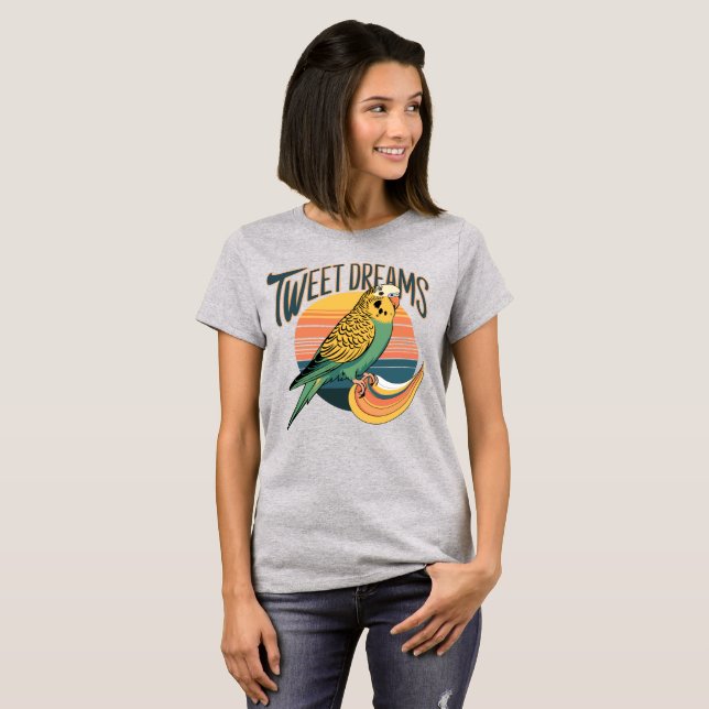Tweet Dreams - Parakeet T-Shirt (Front Full)