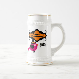 Tweet Halloween T-shirts and Gifts Beer Stein