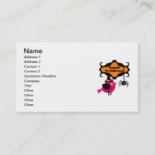 Tweet Halloween T-shirts and Gifts Business Card