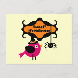 Tweet Halloween T-shirts and Gifts Postcard