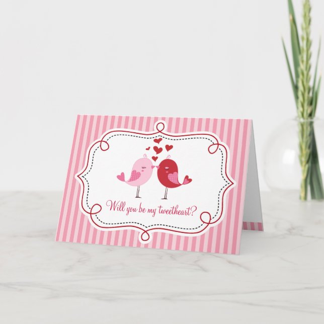 Tweet Love Bird Card (Front)