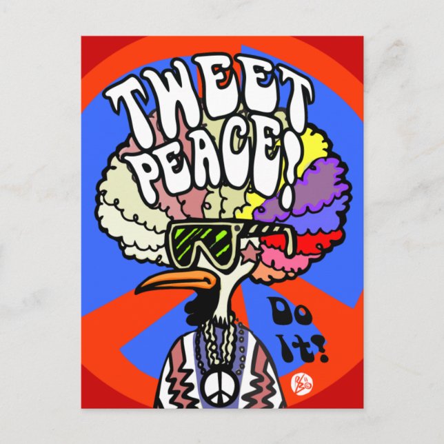 Tweet Peace! postcard (Front)
