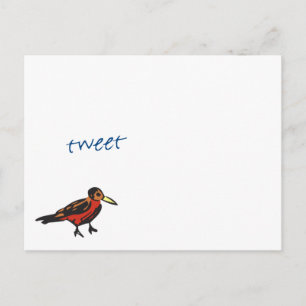 tweet said the red Robin Postcard