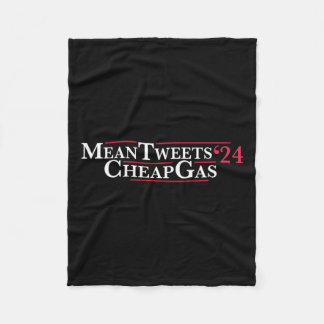 Tweets 24 Cheap Gas Price Gas Trump 2024 Fleece Blanket