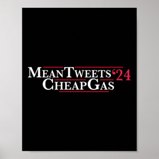 Tweets 24 Cheap Gas Price Gas Trump 2024 Poster