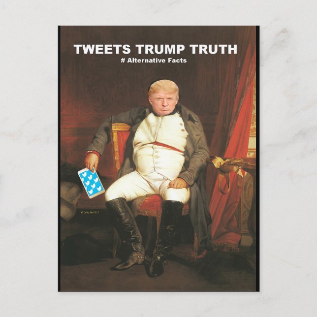 Tweets Trump Truth Postcard (Front)