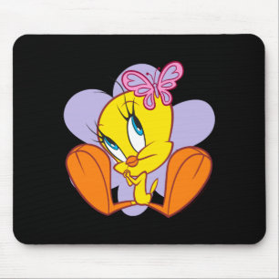 Tweety And Butterfly Baby T Shirt  Mouse Pad