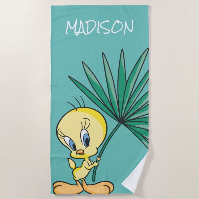 TWEETY™ Beach Pose 1 Beach Towel (Front)
