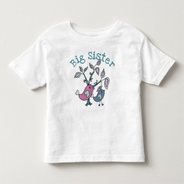 Tweety Birds Big Sister Toddler T-Shirt (Front)