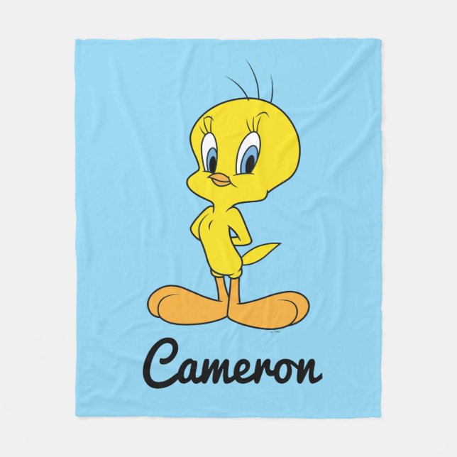 TWEETY™ | Clever Bird Personalized Fleece Blanket (Front)