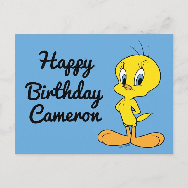 TWEETY™ | Clever Bird Postcard (Front)