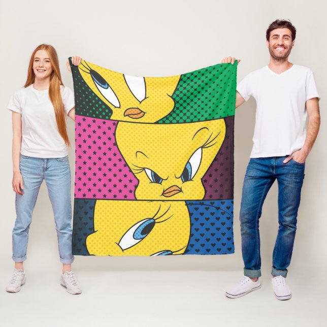 TWEETY™ Comic Panels Fleece Blanket (In Situ)