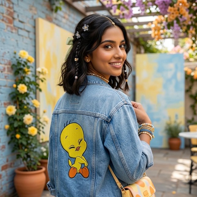 Tweety Denim Jacket (Creator Uploaded)