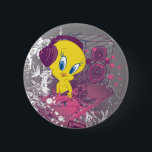 TWEETY™ Djing 6 Cm Round Badge<br><div class="desc">Tweety Music HipHop Collection</div>