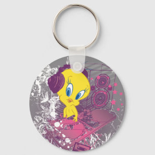 Tweety Djing Key Ring
