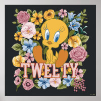 TWEETY™ Floral Embroidery Graphic