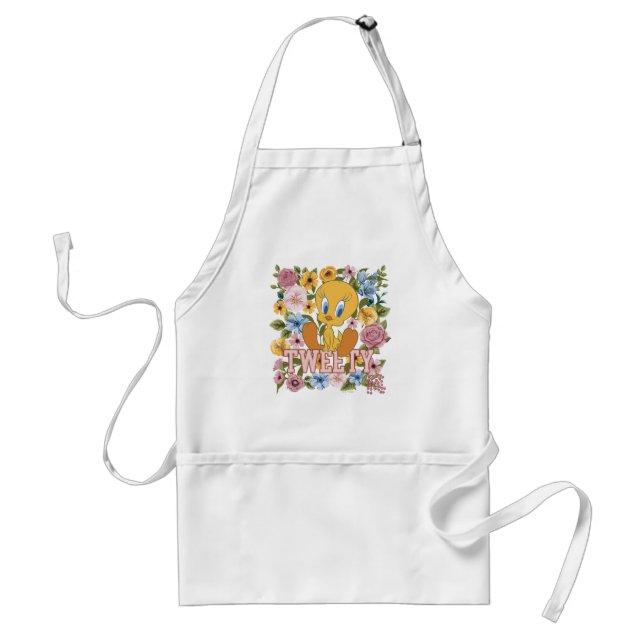 TWEETY™ Floral Embroidery Graphic Standard Apron (Front)
