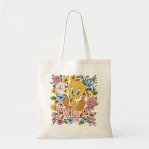 TWEETY™ Floral Embroidery Graphic Tote Bag