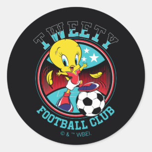 TWEETY™ Football Club Badge Classic Round Sticker