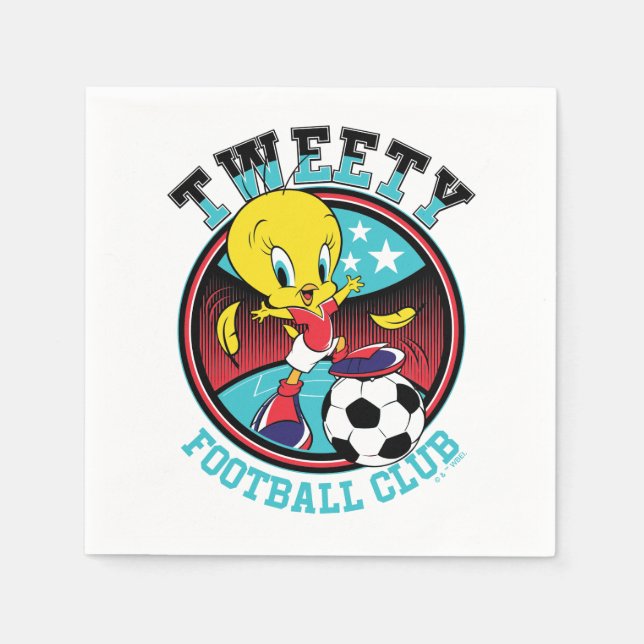 TWEETY™ Football Club Badge Napkin (Front)